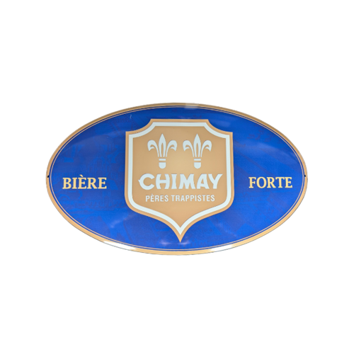 Bild metal sign chimay blauw