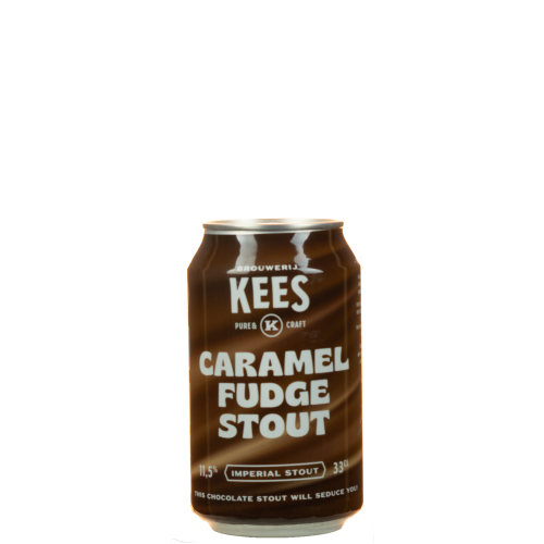 Afbeelding kees caramel fudge stout 33cl blik