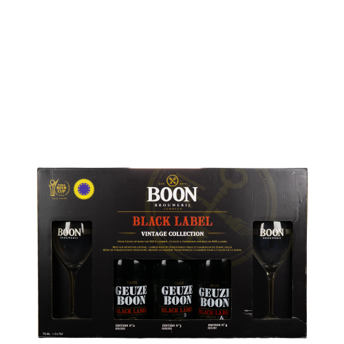 Afbeelding boon black label collection n°2,3,4 3x75cl + 2glas