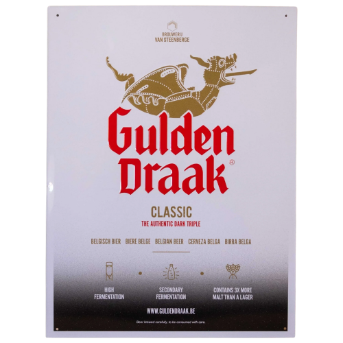 Afbeelding metal sign gulden draak classic