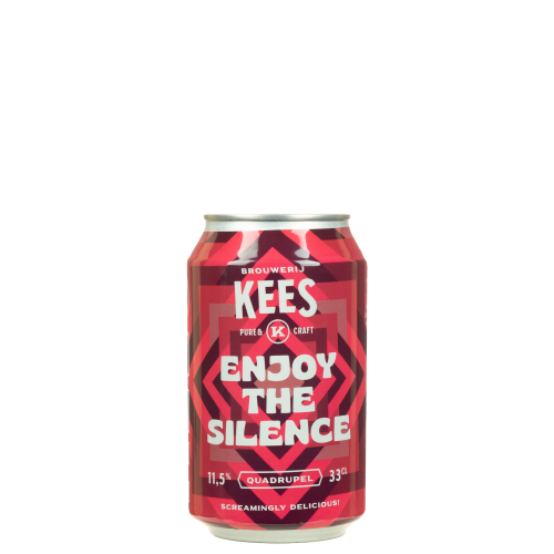 Afbeelding kees enjoy the silence blik 33cl