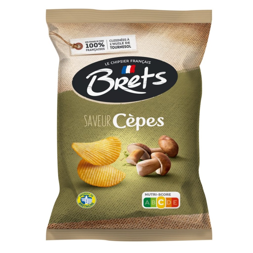 Bild: Brets Chips Cepes 125Gr