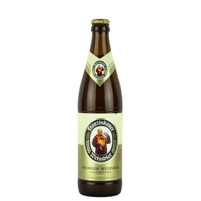 Bild: Franziskaner Naturtrub Hefe Hell 50Cl