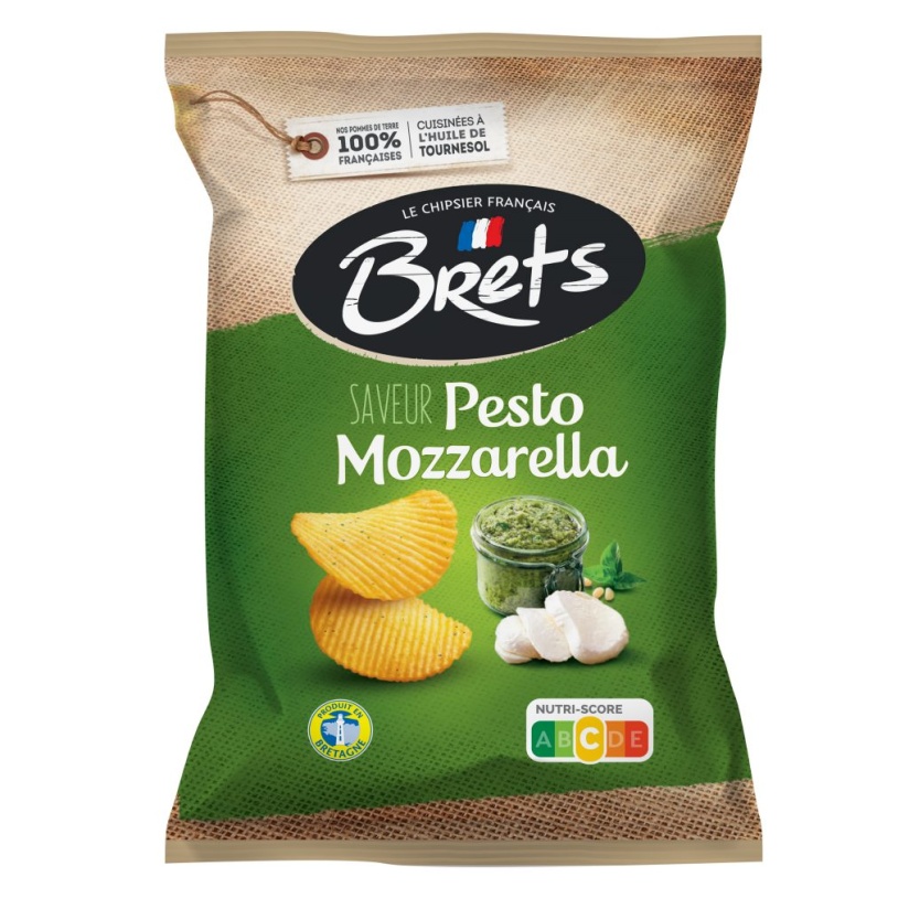 Bild: Brets Chips Pesto Mozzarella 125Gr