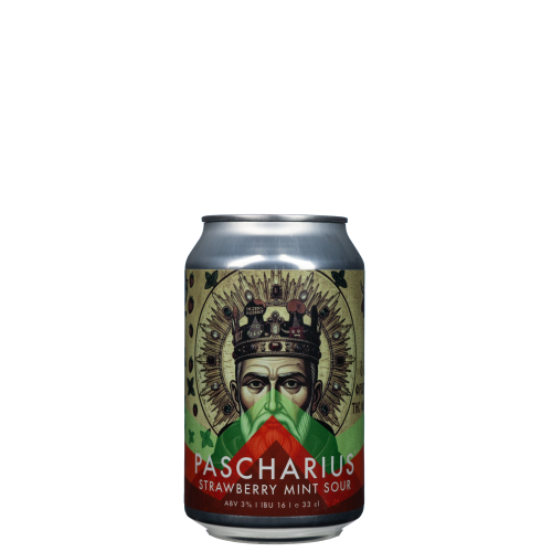 Image hophemel pascharius strawberry mint sour 33cl