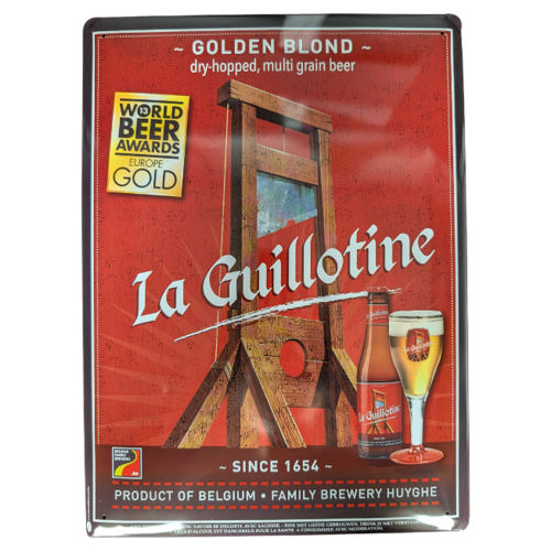 Image metal sign la guillotine