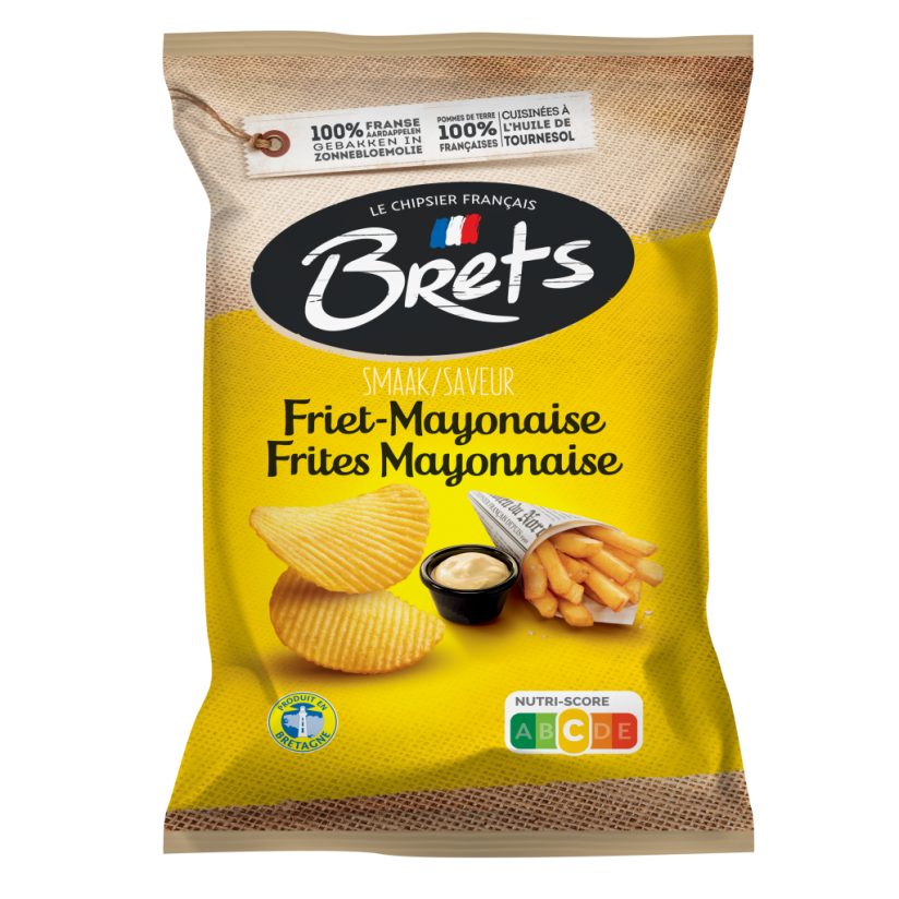 Image: Brets Chips Friet Mayonaise 125Gr