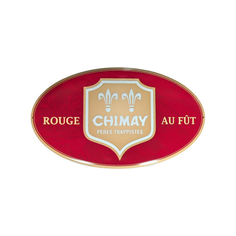 Image: Metal sign Chimay Rood