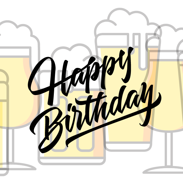 Afbeelding: Giftcard Beer Happy Birthday