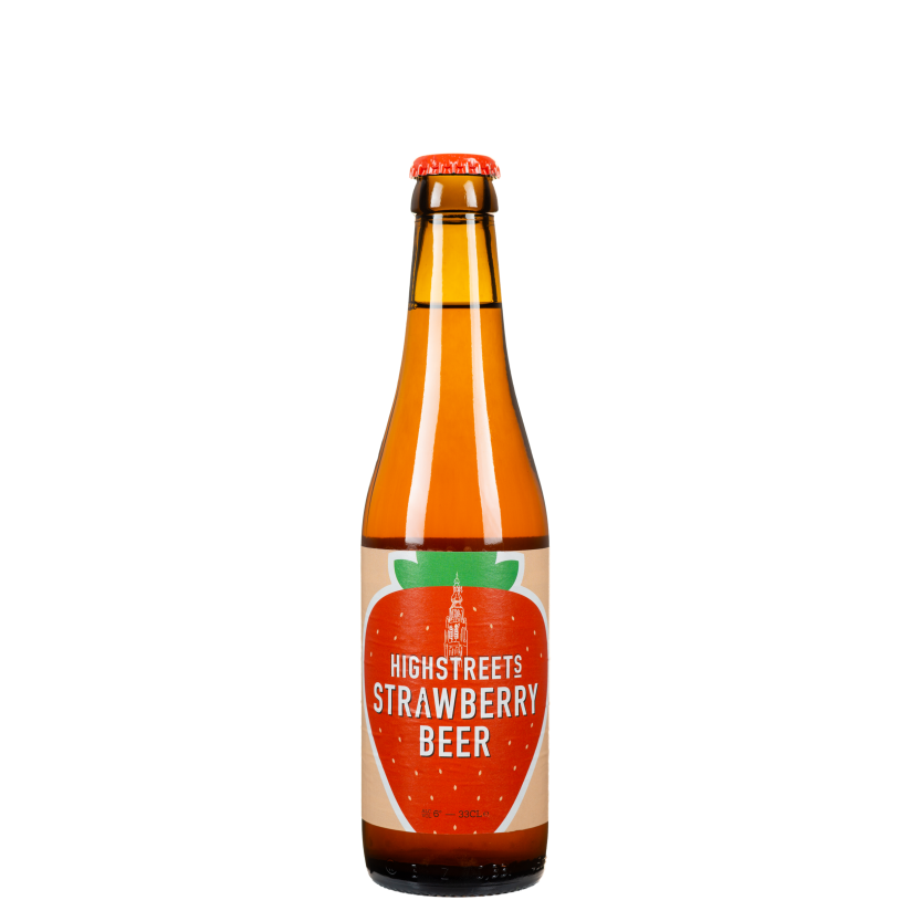Afbeelding: Highstreets Strawberry Beer 33Cl