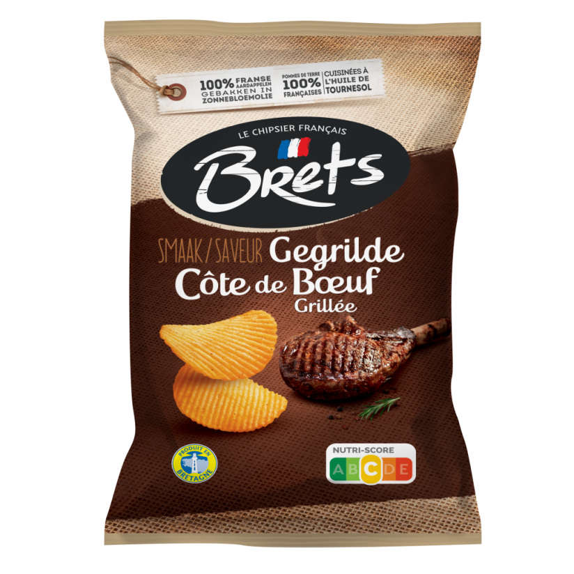 Afbeelding: Brets Chips Cote de Boeuf 125Gr