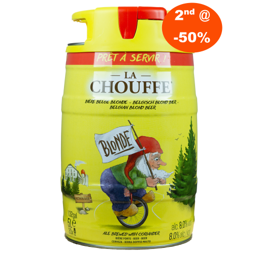 Afbeelding promo la chouffe partykeg 2x5l